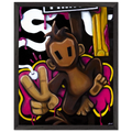MONKE (BOTTOM) | WOODEN FRAMED PRINT